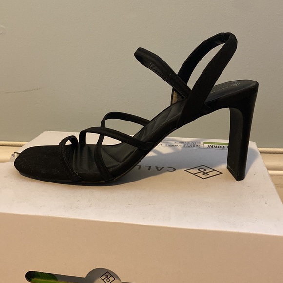 Black Strapped Heels - Picture 3 of 4